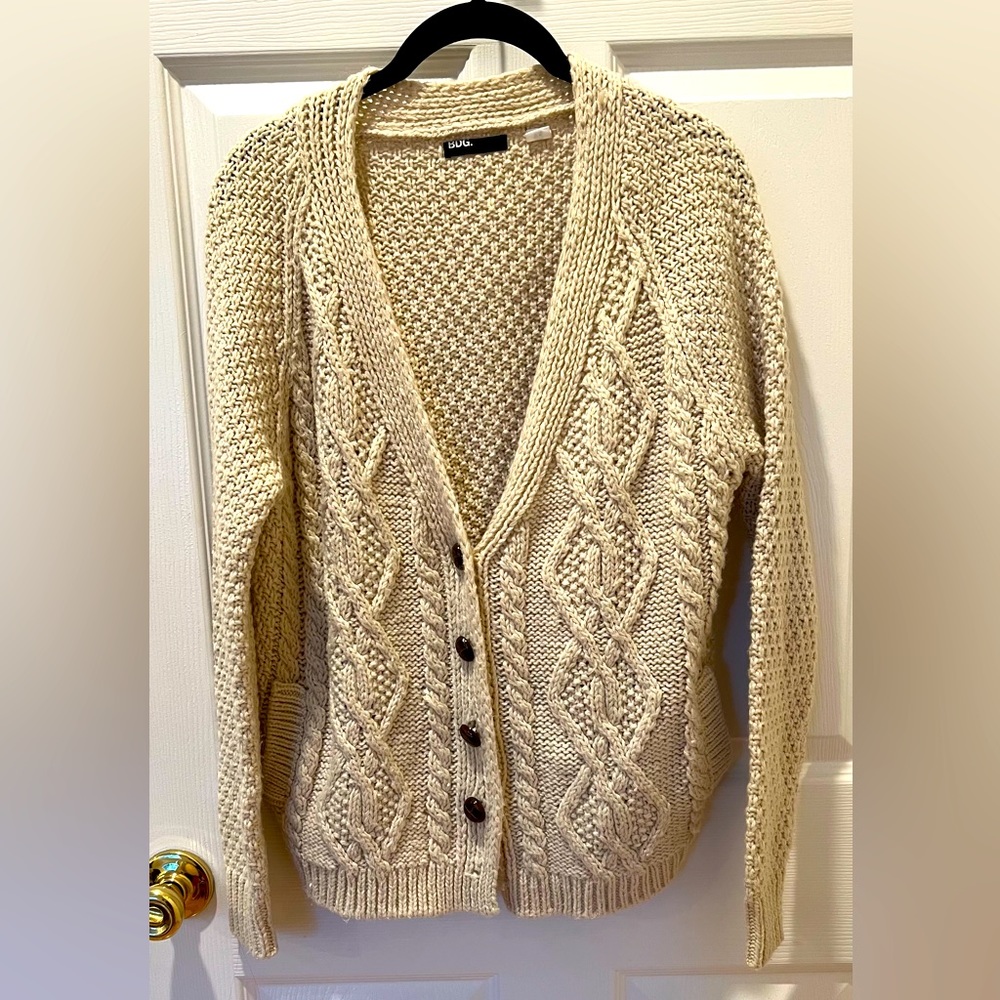 Worn minimally. BDG Cream Cardigan. Size XS.